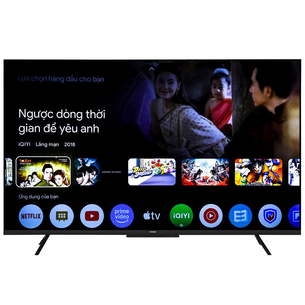 Google Tivi Coocaa 4K 55 inch 55Y84 Màu Đen