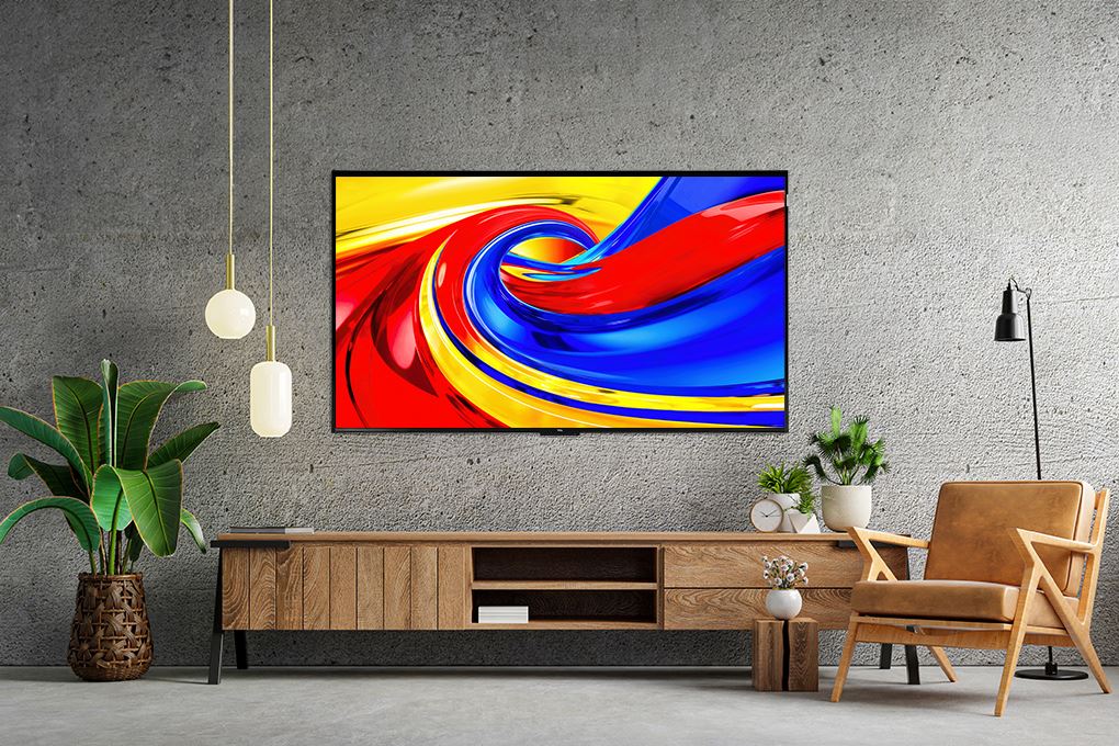 Google Tivi QLED TCL 4K 55 inch 55P7L Màu Đen