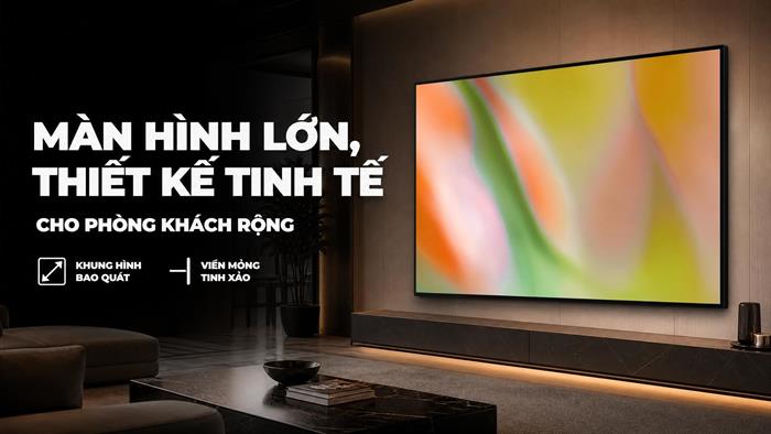 Smart Tivi Mini LED Samsung AI 4K 75 inch UA75M80HA Màu Đen