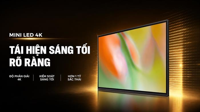 Smart Tivi Mini LED Samsung AI 4K 75 inch UA75M80HA Màu Đen