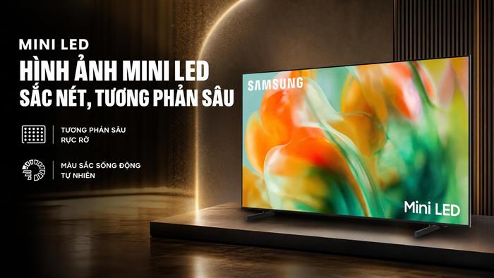 Smart Tivi Mini LED Samsung AI 4K 65 inch UA65M8XHA Màu Đen