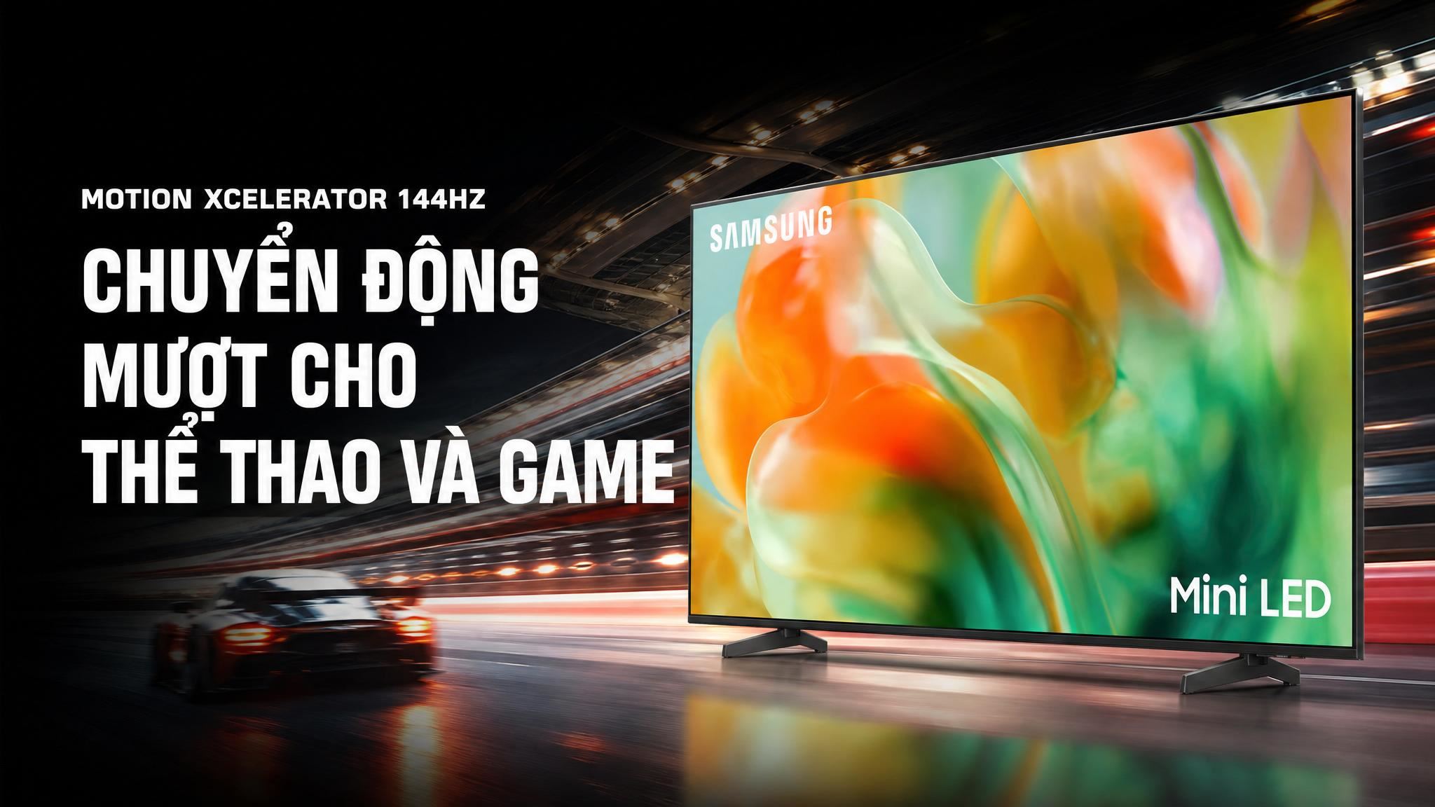 Smart Tivi Mini LED Samsung AI 4K 65 inch UA65M8XHA Màu Đen