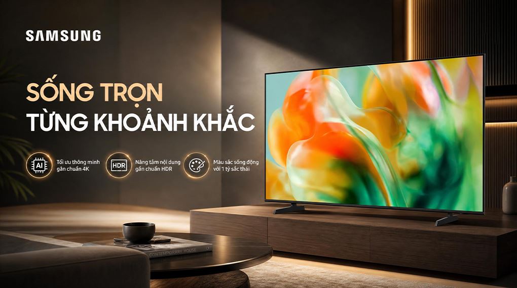Smart Tivi Mini LED Samsung AI 4K 55 inch UA55M8XHA Màu Đen