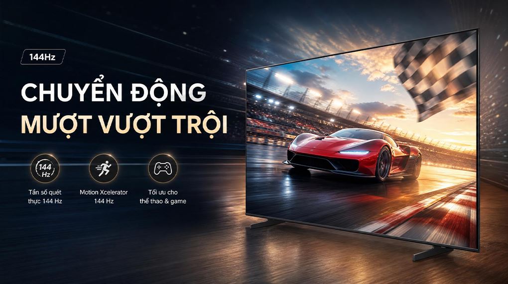 Smart Tivi Mini LED Samsung AI 4K 55 inch UA55M8XHA Màu Đen