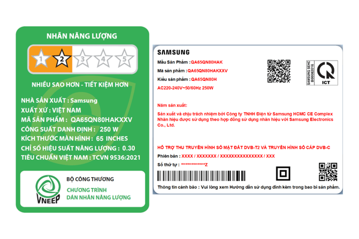 Smart Tivi Neo QLED Samsung AI 4K 65 inch QA65QN80HA Màu Đen