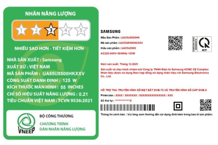 Smart Tivi Crystal UHD Samsung AI 4K 55 inch UA55U8500H Màu Đen