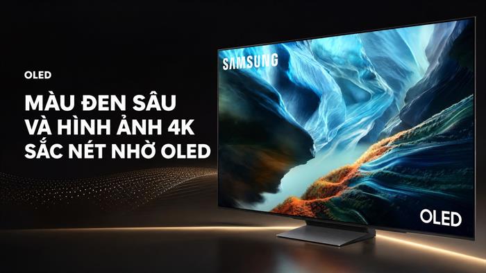 Smart Tivi OLED Samsung AI 4K 65 inch QA65S90HA Màu Đen