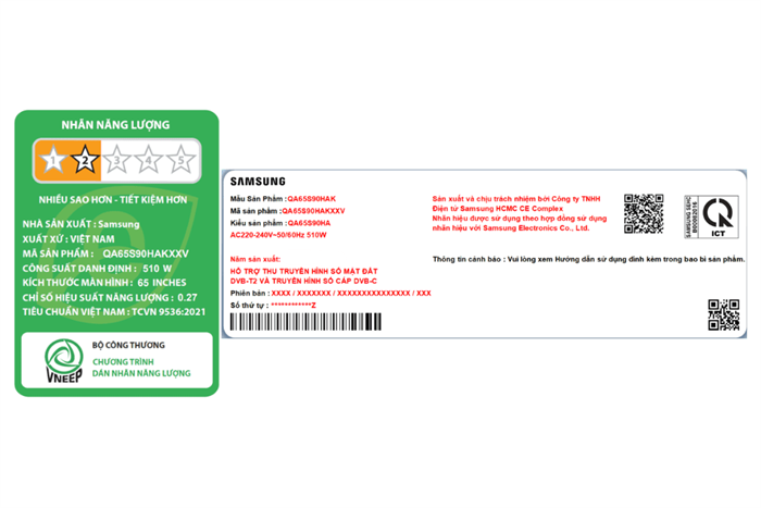 Smart Tivi OLED Samsung AI 4K 65 inch QA65S90HA Màu Đen