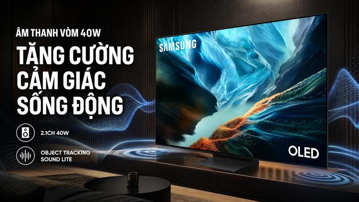 Smart Tivi OLED Samsung AI 4K 65 inch QA65S90HA Màu Đen