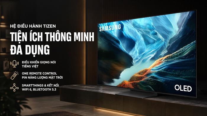 Smart Tivi OLED Samsung AI 4K 65 inch QA65S90HA Màu Đen