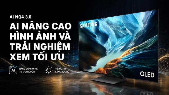 Smart Tivi OLED Samsung AI 4K 65 inch QA65S90HA Màu Đen