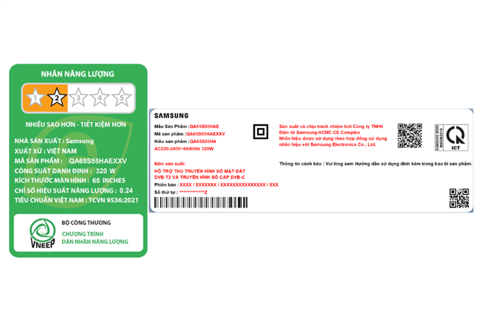 Smart Tivi OLED Samsung AI 4K 65 inch QA65S85HA Màu Đen