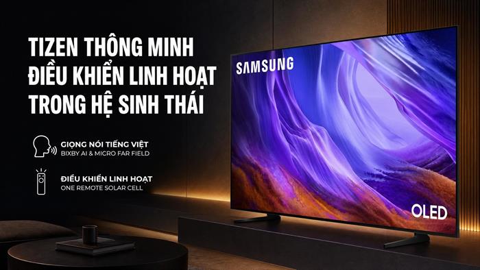 Smart Tivi OLED Samsung AI 4K 65 inch QA65S85HA Màu Đen