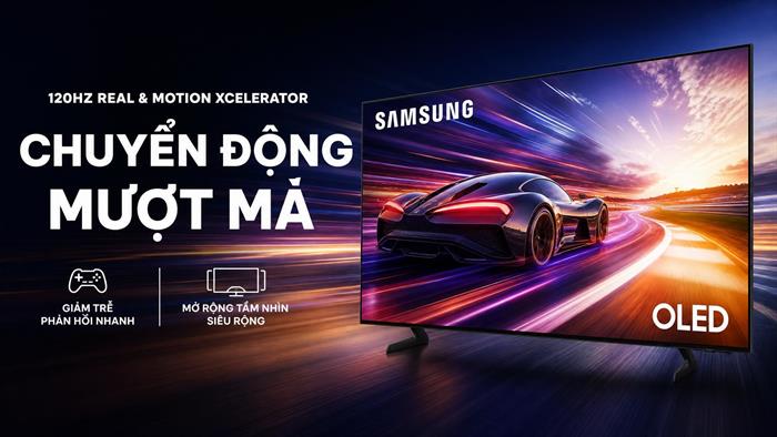 Smart Tivi OLED Samsung AI 4K 65 inch QA65S85HA Màu Đen
