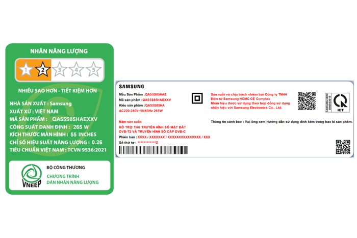 Smart Tivi OLED Samsung AI 4K 55 inch QA55S85HA Màu Đen