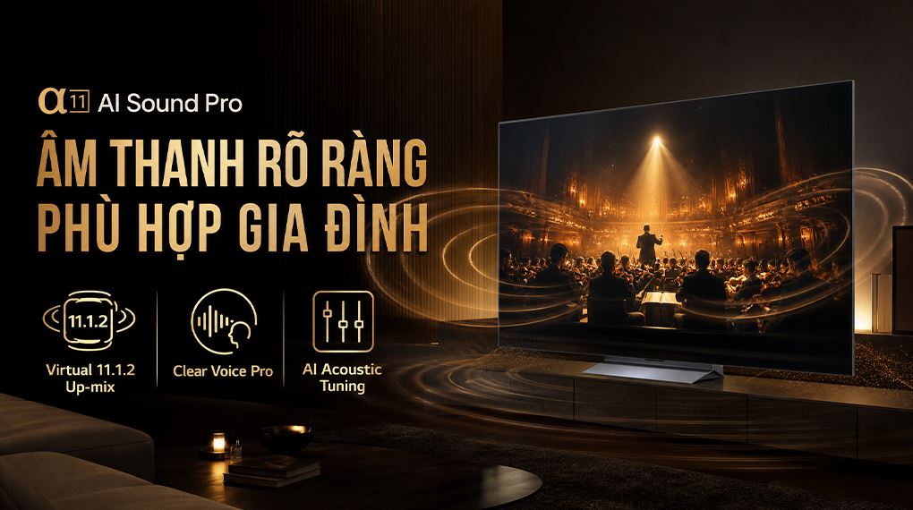 Smart Tivi OLED LG AI 4K 77 inch OLED77C6PSA Màu Đen