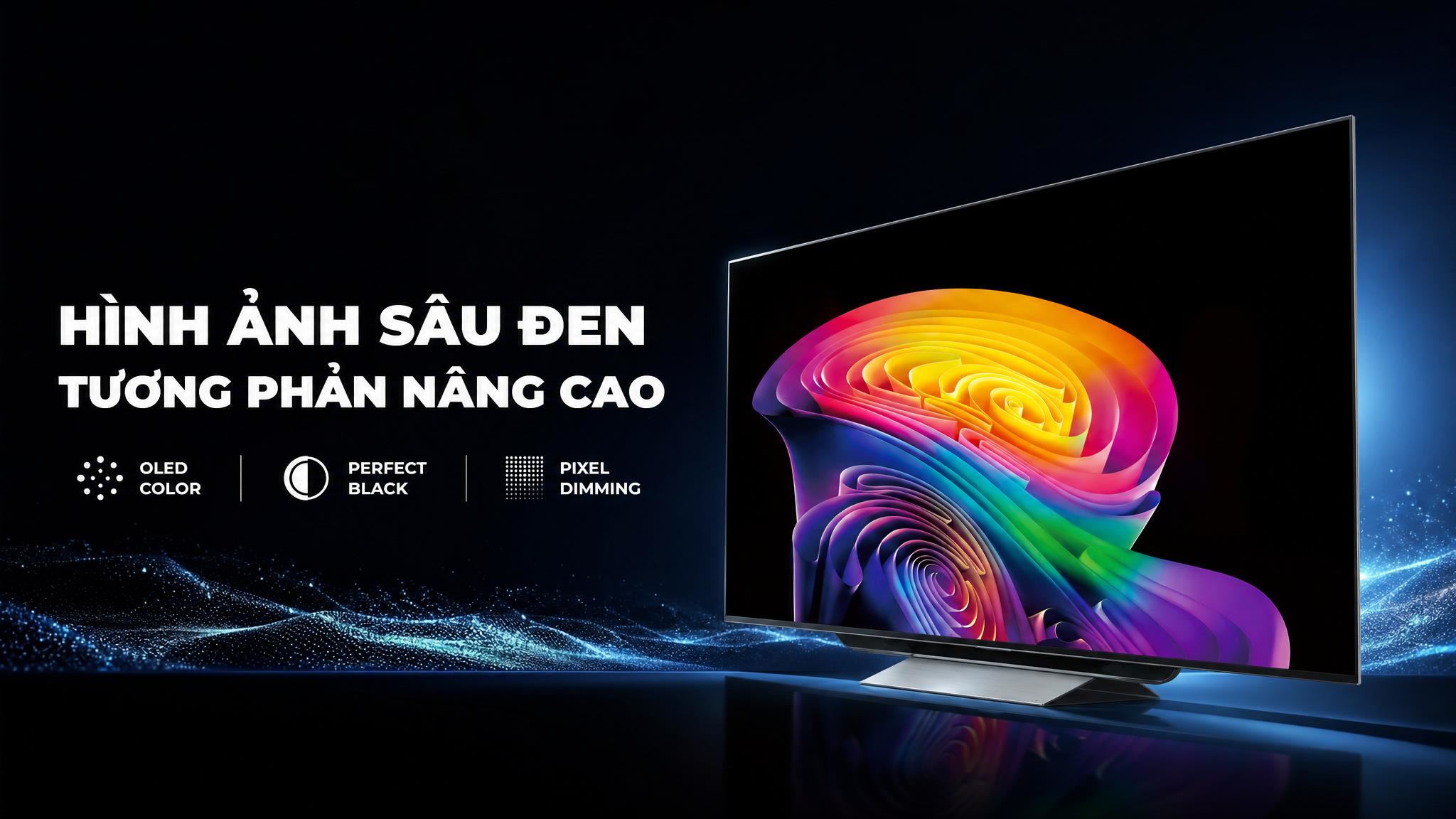 Smart Tivi OLED LG AI 4K 65 inch OLED65C6PSA Màu Đen