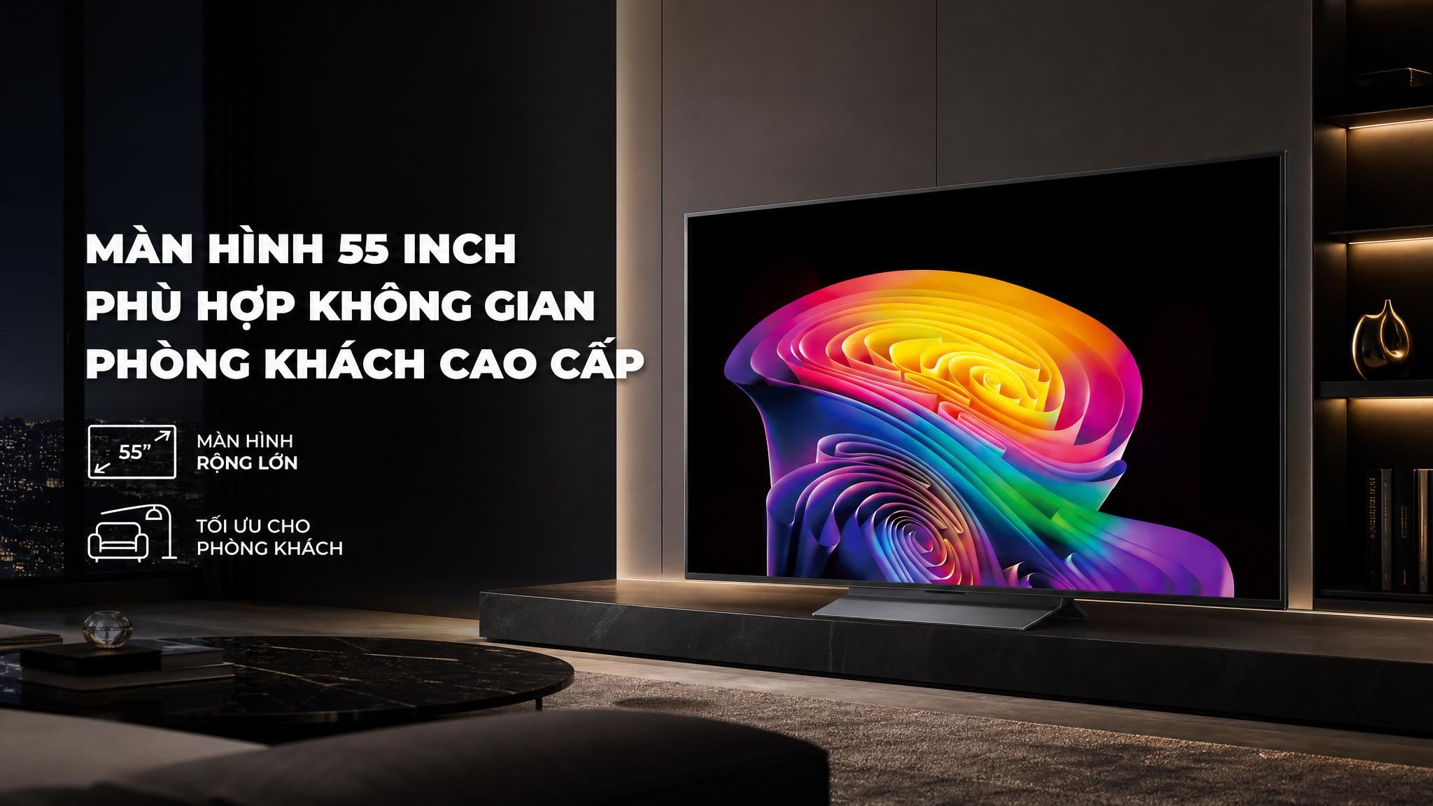 Smart Tivi OLED LG AI 4K 55 inch OLED55C6PSA Màu Đen