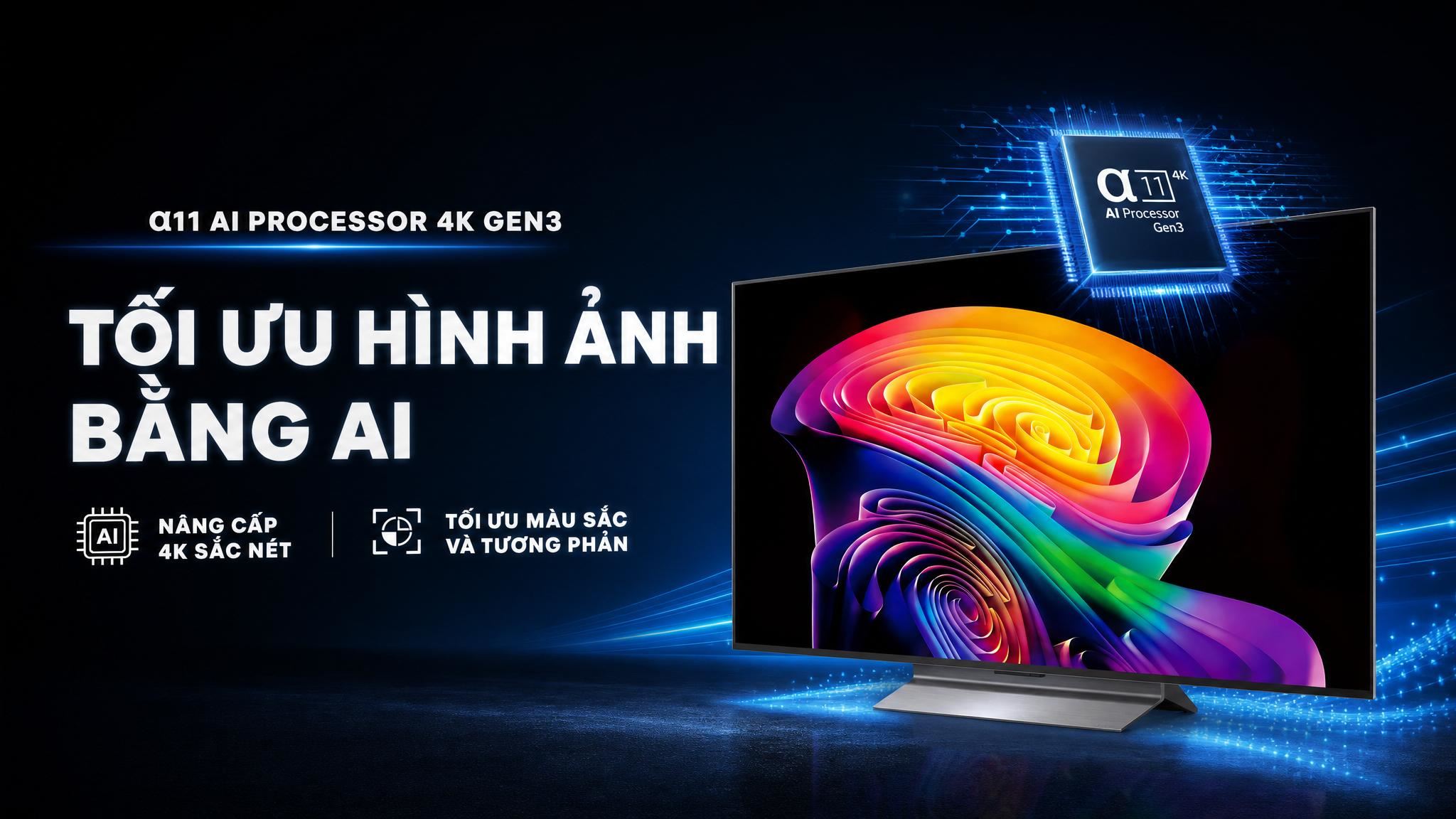 Smart Tivi OLED LG AI 4K 55 inch OLED55C6PSA Màu Đen
