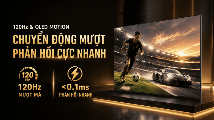Smart Tivi OLED LG AI 4K 65 inch OLED65G6PSA Màu Đen