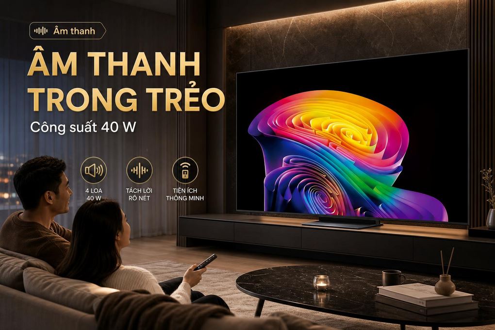 Smart Tivi OLED LG AI 4K 83 inch OLED83C6PSA Màu Đen