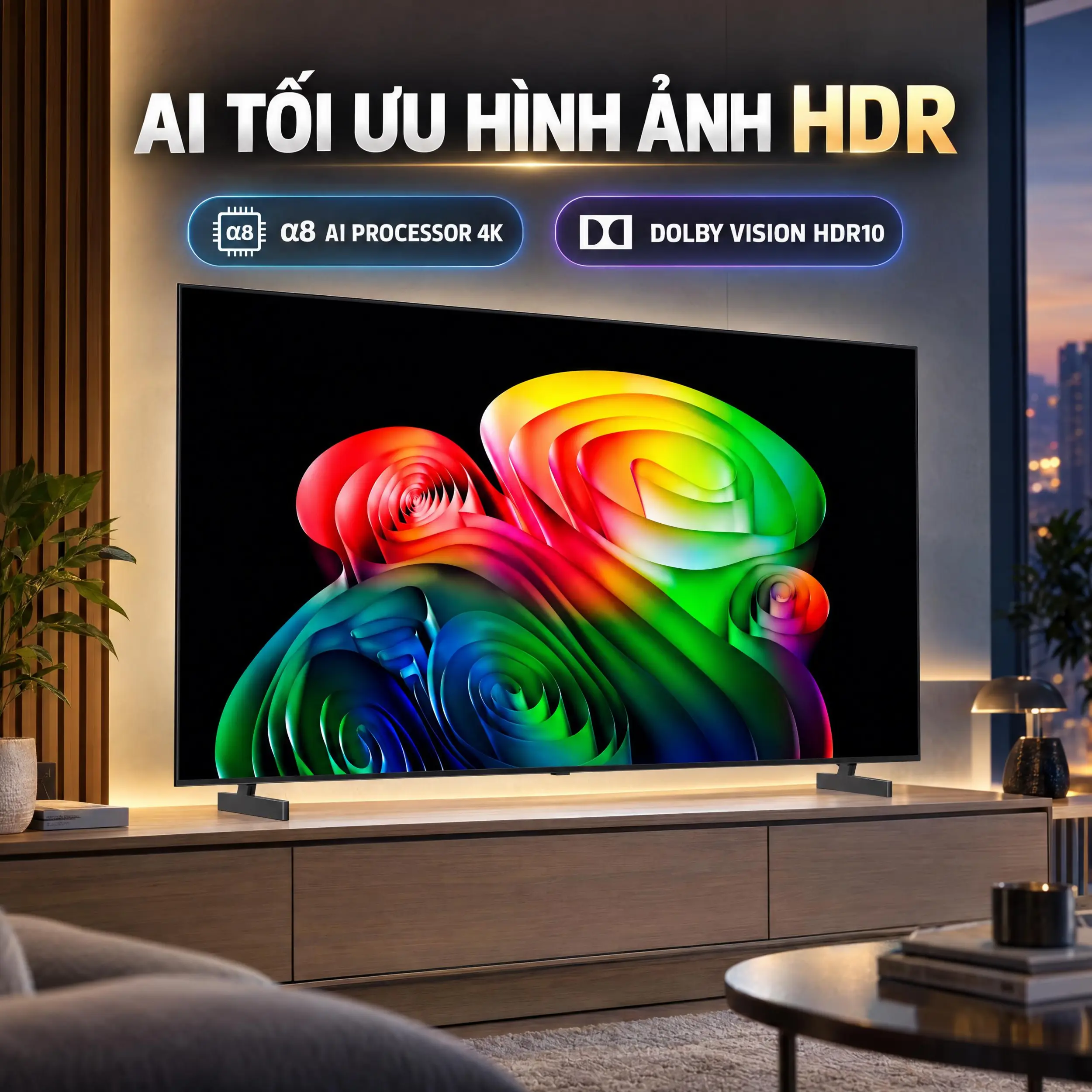 Smart Tivi OLED LG AI 4K 77 inch OLED77B6PSA Màu Đen