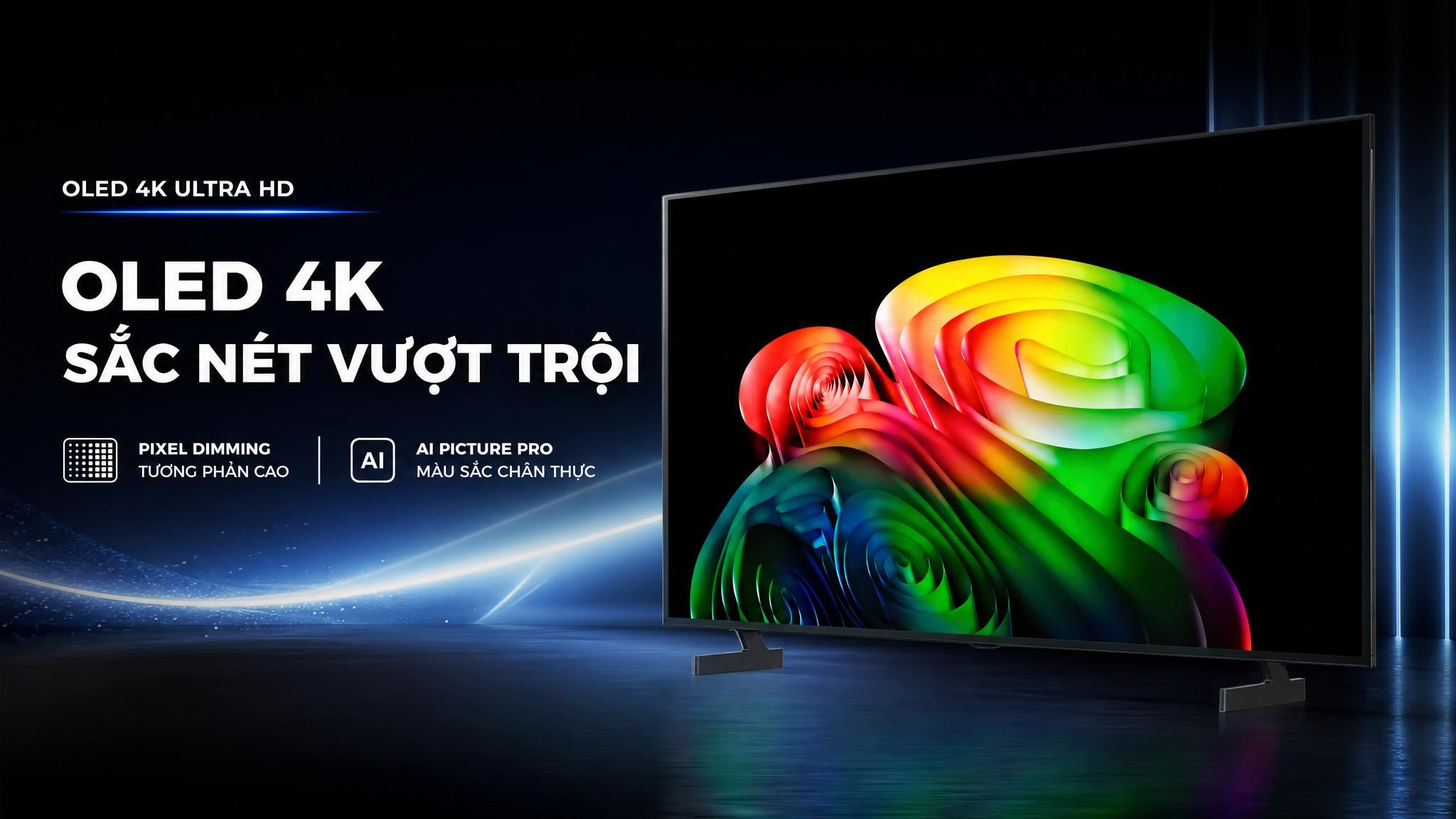 Smart Tivi OLED LG AI 4K 65 inch OLED65B6PSA Màu Đen