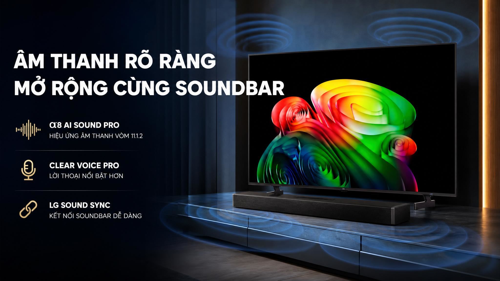 Smart Tivi OLED LG AI 4K 65 inch OLED65B6PSA Màu Đen