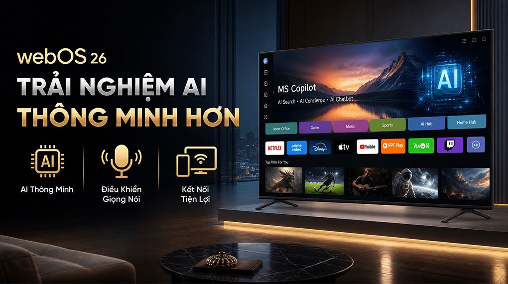 Smart Tivi QNED LG AI 4K 85 inch 85QNED70BSA - 7