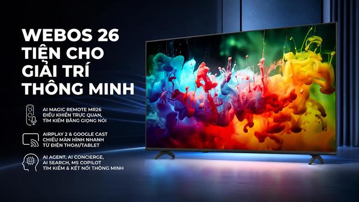 Smart Tivi QNED LG AI 4K 55 inch 55QNED70BSA Màu Đen
