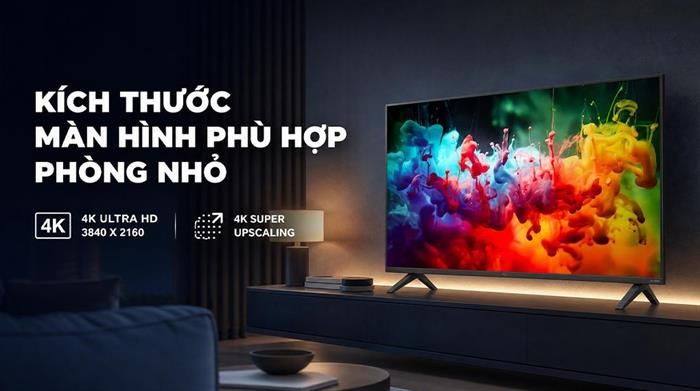 Smart Tivi QNED LG AI 4K 43 inch 43QNED70BSA Màu Đen