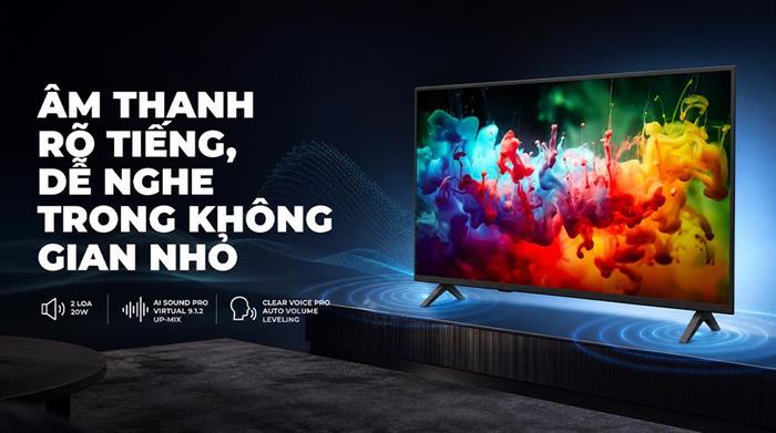 Smart Tivi QNED LG AI 4K 43 inch 43QNED70BSA Màu Đen