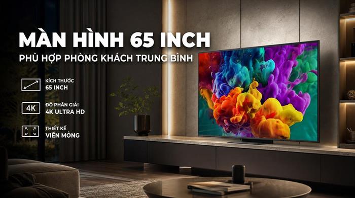 Smart Tivi QNED LG AI 4K 65 inch 65QNED86BSA Màu Đen