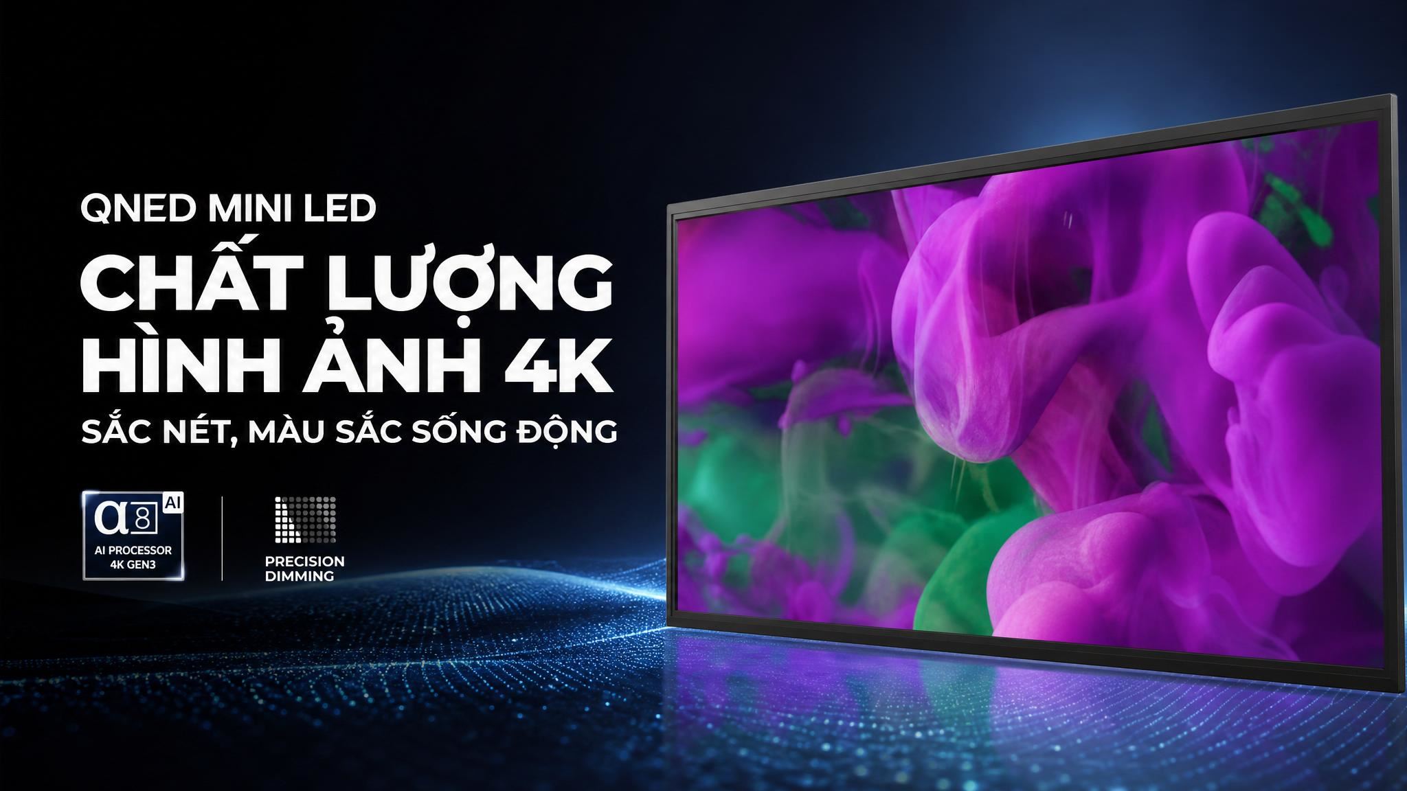Smart Tivi QNED LG AI 4K 55 inch 55QNED86BSA Màu Đen