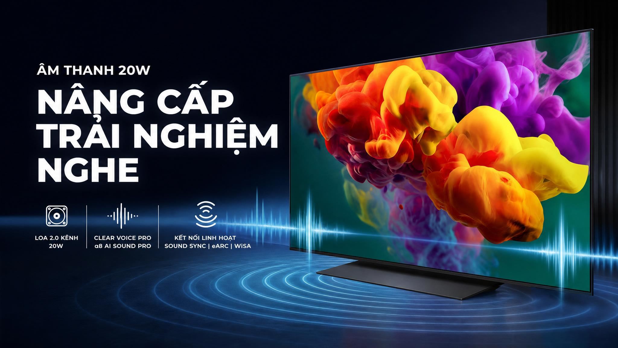 Smart Tivi QNED LG AI 4K 55 inch 55QNED86BSA Màu Đen