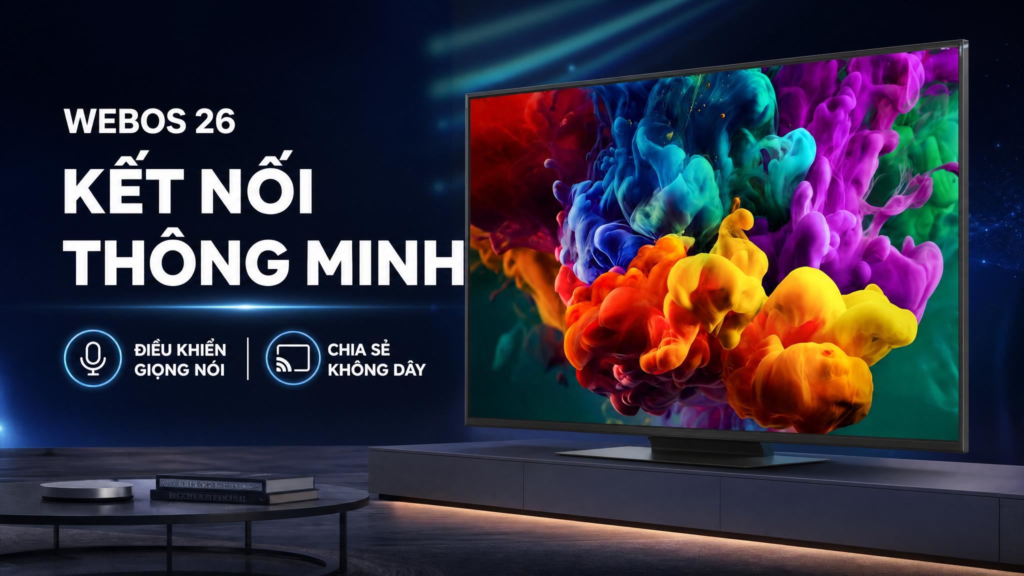 Smart Tivi QNED LG AI 4K 55 inch 55QNED86BSA Màu Đen