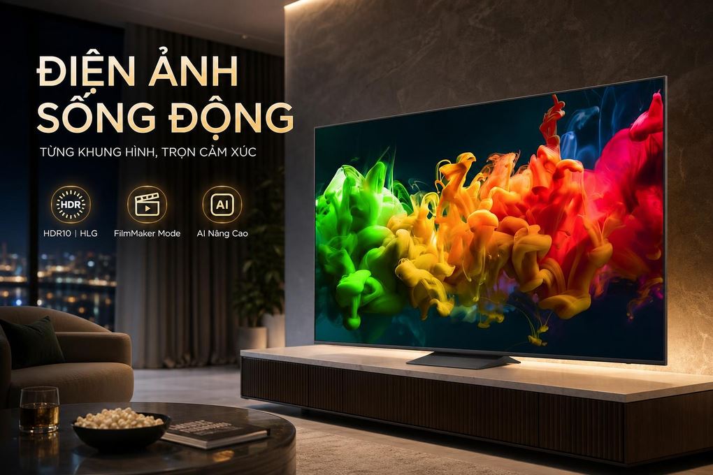 Smart Tivi QNED LG AI 4K 75 inch 75QNED81BSA Màu Đen