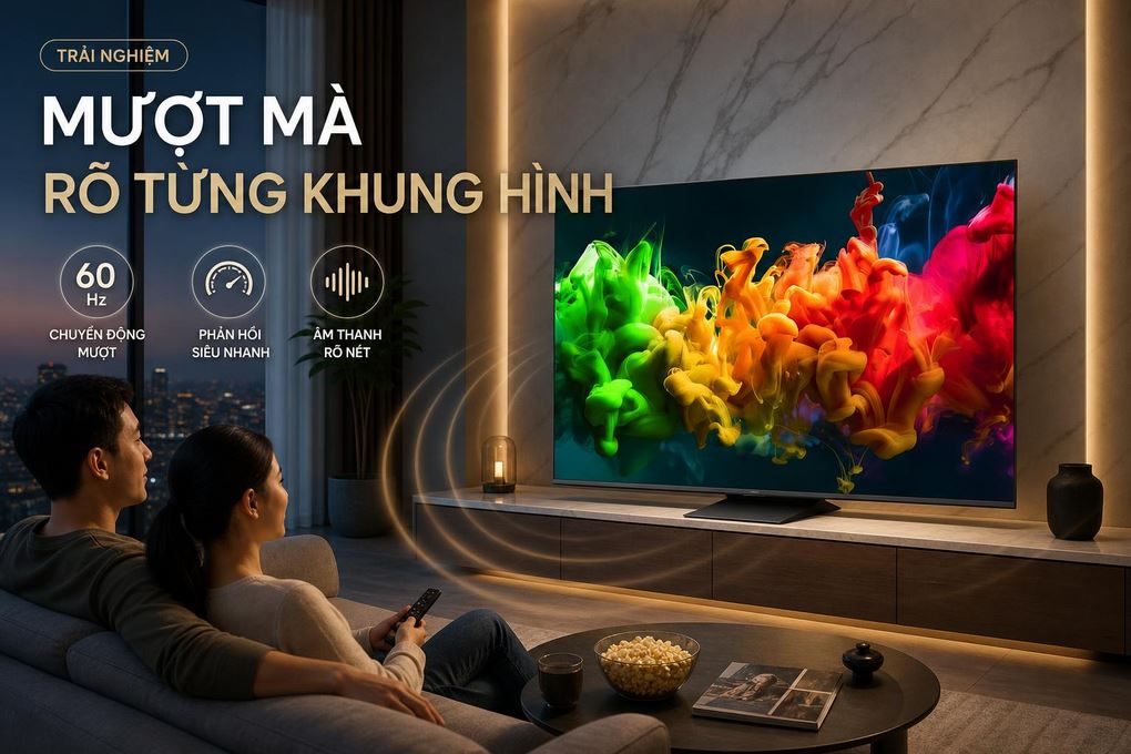 Smart Tivi QNED LG AI 4K 75 inch 75QNED81BSA Màu Đen