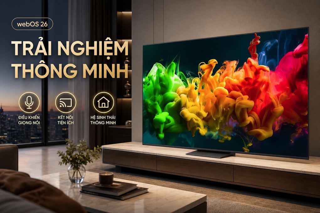 Smart Tivi QNED LG AI 4K 75 inch 75QNED81BSA Màu Đen