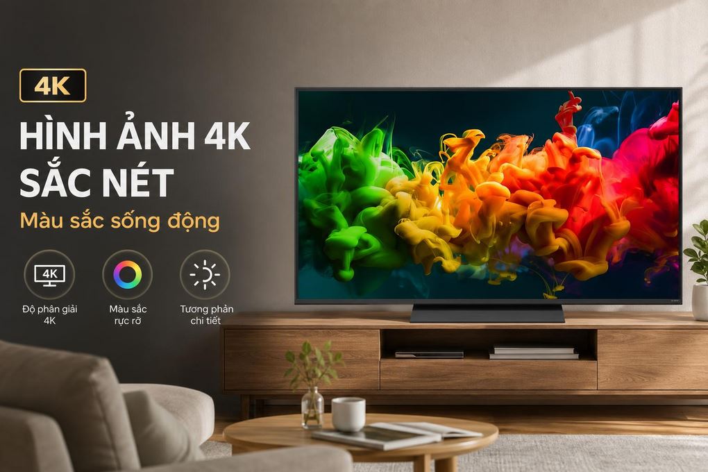 Smart Tivi QNED LG AI 4K 55 inch 55QNED81BSA Màu Đen