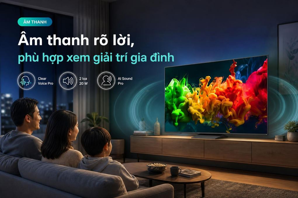 Smart Tivi QNED LG AI 4K 55 inch 55QNED81BSA Màu Đen
