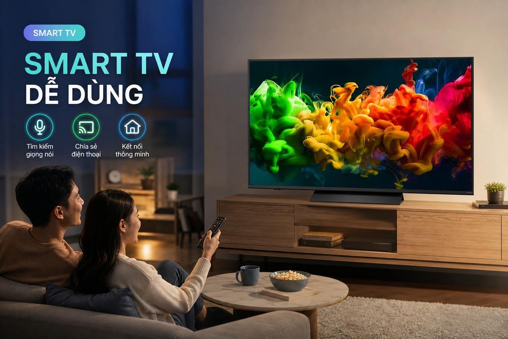 Smart Tivi QNED LG AI 4K 55 inch 55QNED81BSA Màu Đen