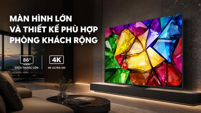 Smart Tivi Mini RGB LG AI 4K 86 inch 86MRGB86BSA Màu Đen