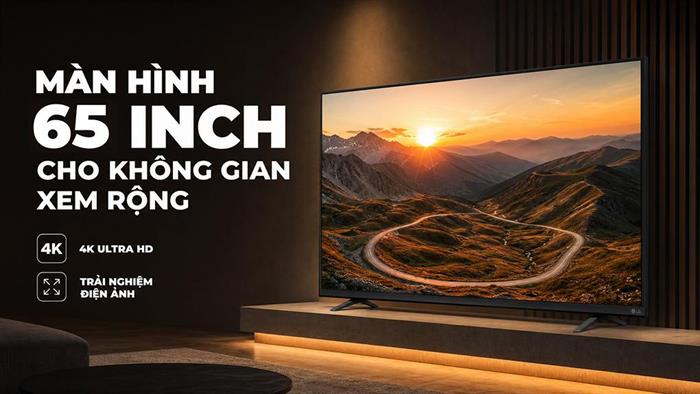 Smart Tivi LG AI 4K 65 inch 65NU855BPSA Màu Đen