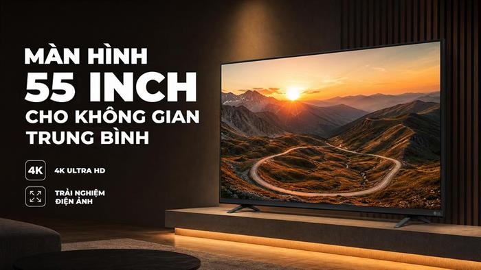 Smart Tivi LG AI 4K 55 inch 55NU855BPSA Màu Đen