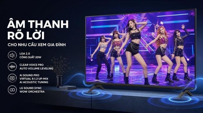 Smart Tivi LG AI 4K 43 inch 43NU855BPSA Màu Đen
