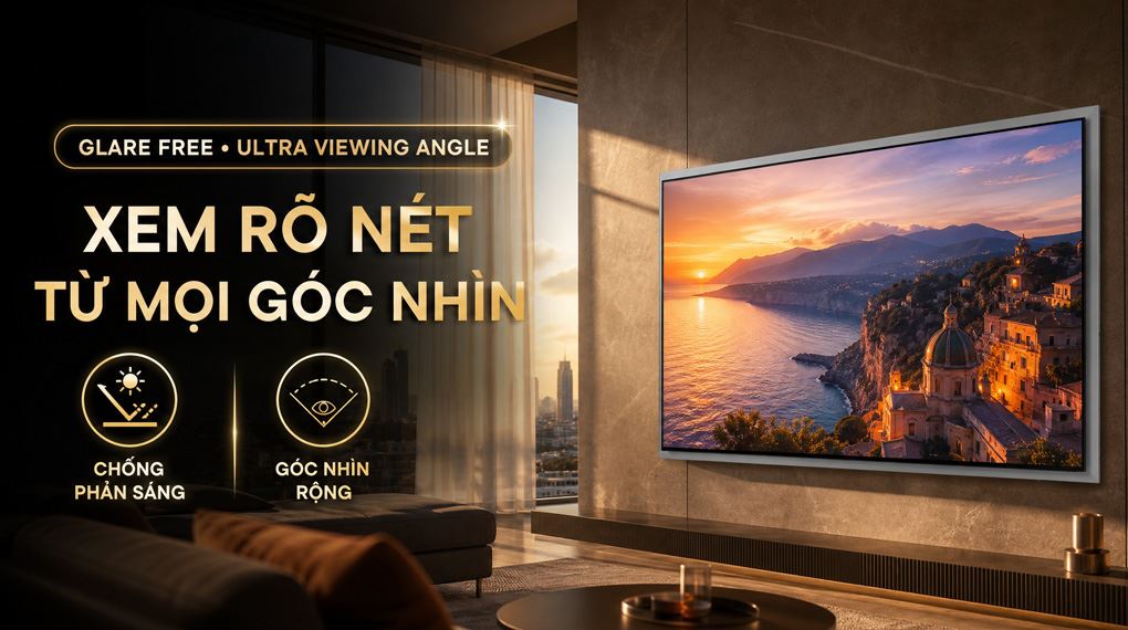 Smart Tivi OLED Samsung AI 4K 83 inch QA83S95HX Màu Đen
