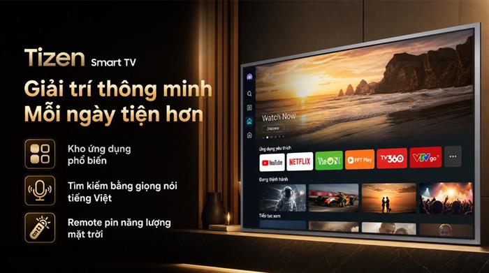 Smart Tivi OLED Samsung AI 4K 83 inch QA83S95HX Màu Đen