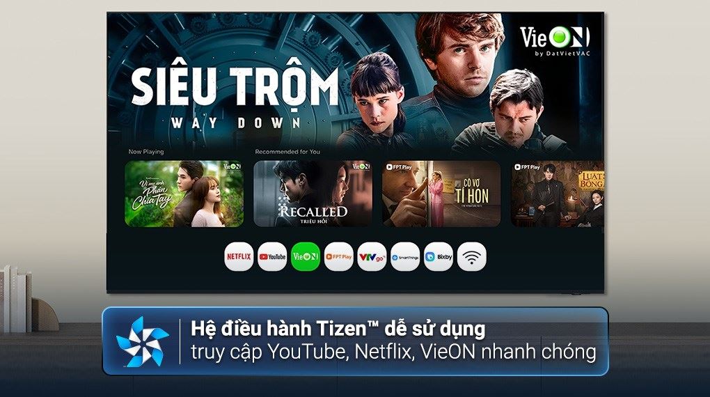 Smart tivi Micro RGB Samsung AI 4K 85 inch MRA85R85HA - Hệ điều hành Tizen