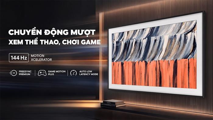 Smart Tivi Khung Tranh The Frame QLED Samsung AI 4K 65 inch QA65LS03HE Màu Đen